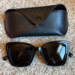 Diff Eyewear Becky II XS Black Sunglasses